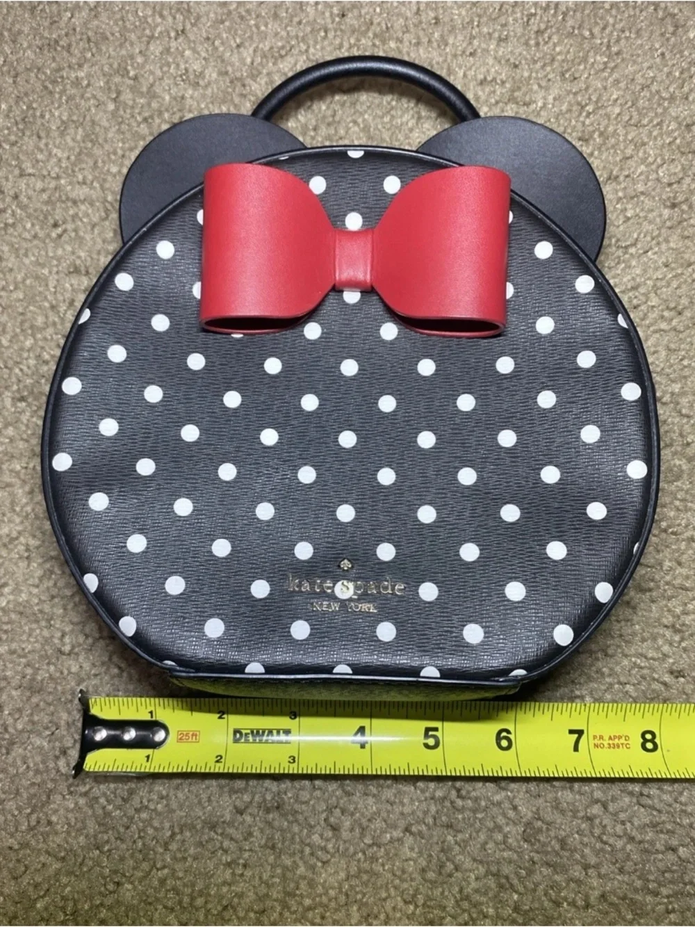 Kate Spade x Disney Minnie Mouse Polka Dot Round Bag with No Strap Collector